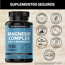 Magnesio Complex 4-en-1 — Citrato, Glicinato, Gluconato y Óxido