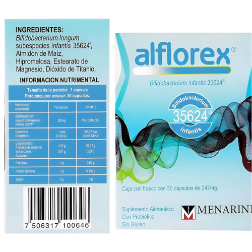 Alflorex Suplemento Alimenticio 20 Ml Caja 30 Capsulas Sabor Neutro